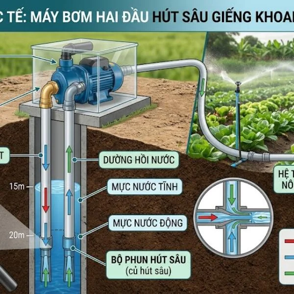 Máy bơm tăng áp 2HP – Giá, thông số, ứng dụng và cách chọn máy